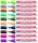 Edding 3000 Permanent Marker Set of 10 assorted Special