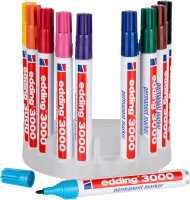 Edding 3000 Permanent Marker System Box Set of 10