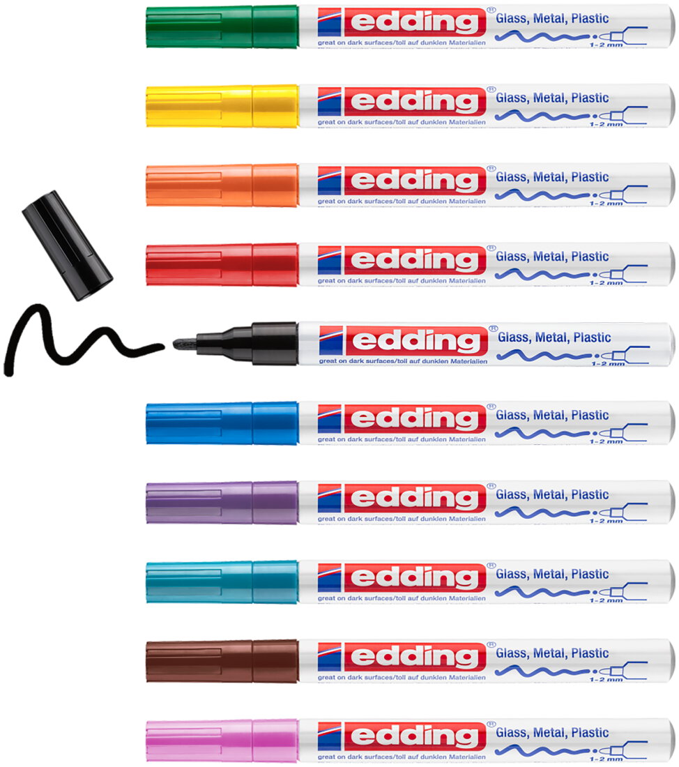 Edding 751 Glanz-Lackmarker 10er Set