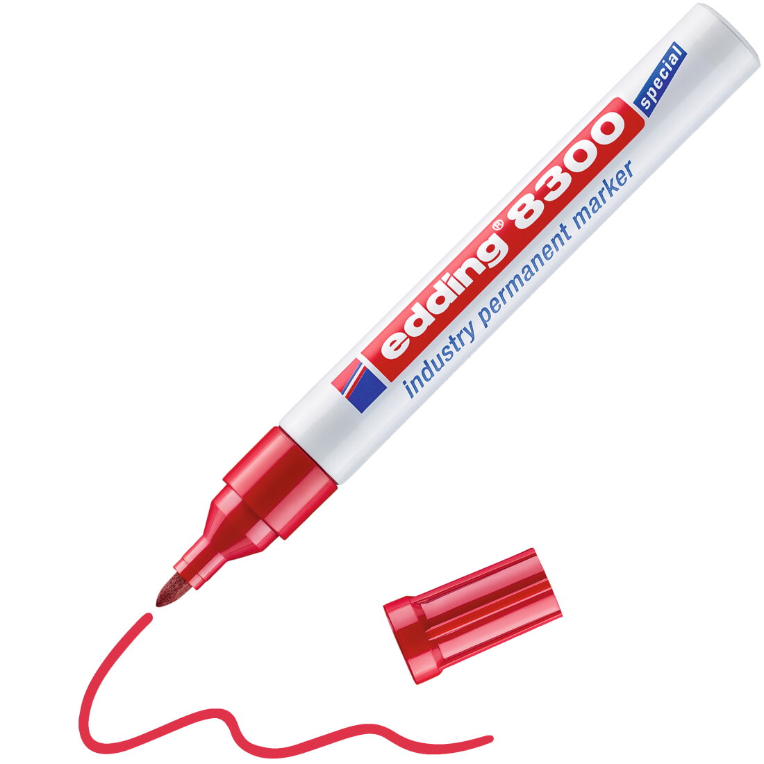 Edding 8300 Industry Permanent Marker Red