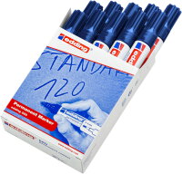 Edding 550 Permanent Marker Blue, 10 pieces