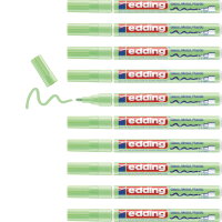 Edding 751 Gloss Paint Marker - Pastel green, Pack of 10