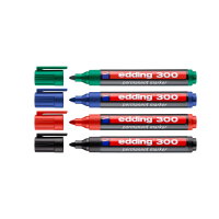 Edding 300 Permanent Marker Set of 4