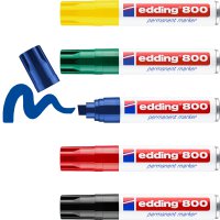 Edding 800 Permanentmarker 5er-Set Sortiert