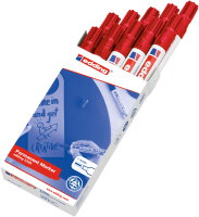 Edding 3300 Permanentmarker Rot, 10 Stück