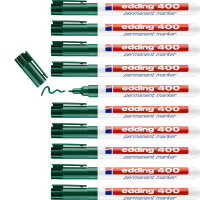 Edding 400 Permanentmarker Grün, 10 Stück