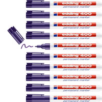 Edding 400 Permanentmarker Violett, 10 Stück