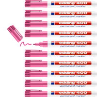 Edding 400 Permanentmarker Rosa, 10 Stück