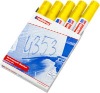 Edding 800 Permanent Marker Yellow, Pack of 5