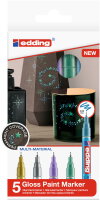 Edding 780 Glanz-Lackmarker Spezialfarben 5er Set