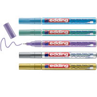 Edding 780 Glanz-Lackmarker Spezialfarben 5er Set