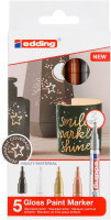 Edding 753 Glanzlackmarker Kalligrafie 5er-Set