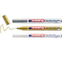 Edding 780 Gloss Paint Marker Set of 3