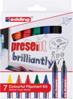 Edding Colourful Flipchartset, 7-teilig