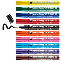 Edding 2200C Permanent Marker Set of 10